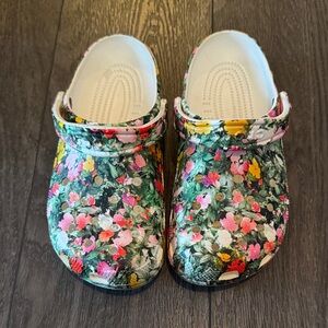 Floral crocs